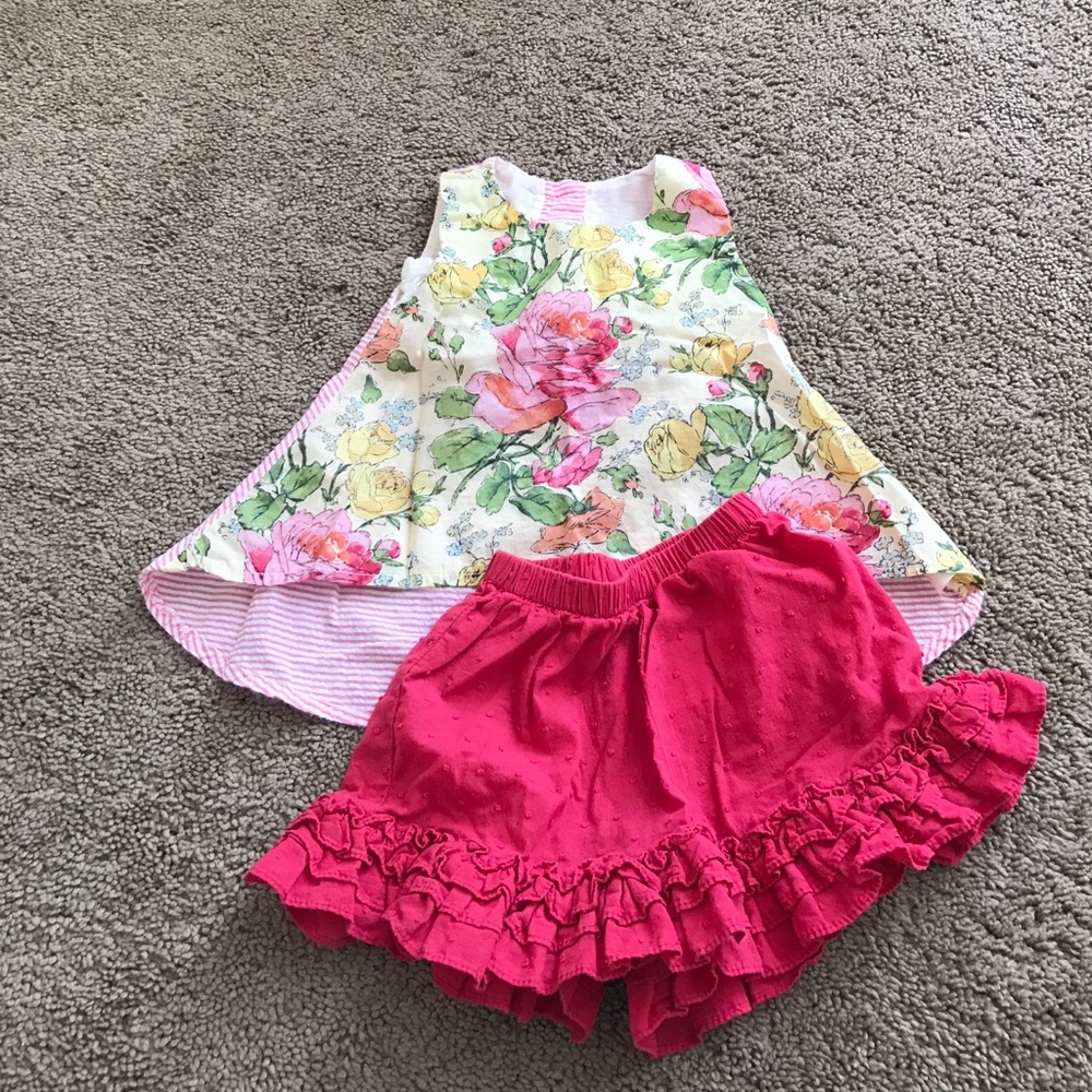 Persnickety clothing top and bloomers (6-12 mos)