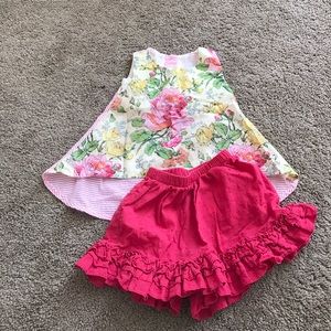 Persnickety clothing top and bloomers (6-12 mos)