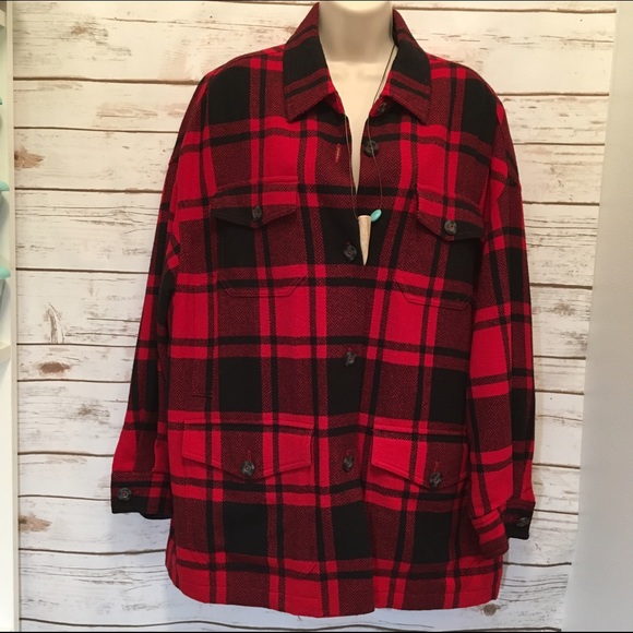 Liz Claiborne Jackets & Blazers - Buffalo print wool jacket