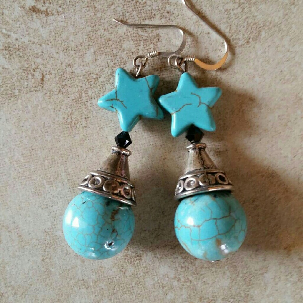 ■SOLD■ Star Earrings *New~made by me! HipFarmChick Design