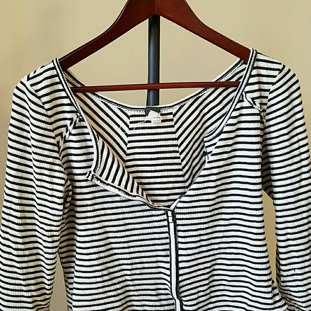 Free people 3 quarter length top