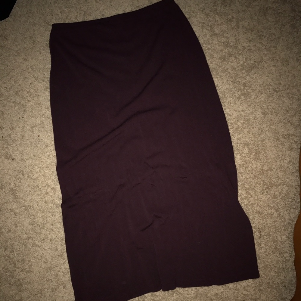 Burgundy NY&company midi skirt