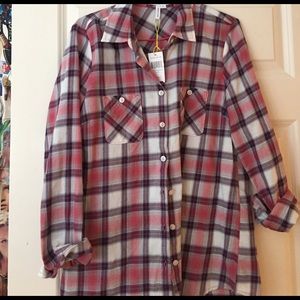 BCBG Gingham Button Down