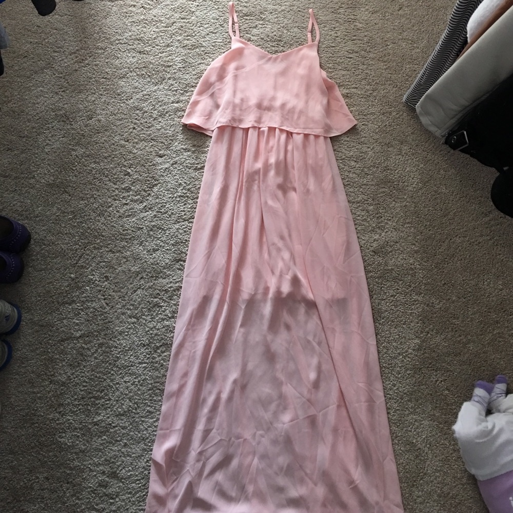 Pink blush maternity pink dress