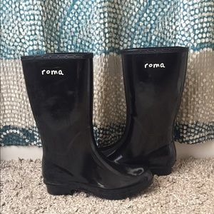 Black Roma Rain Boots
