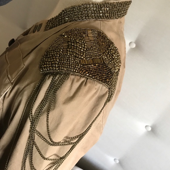BEBE Embellished Army Jacket, 10 - Picture 2 of 5