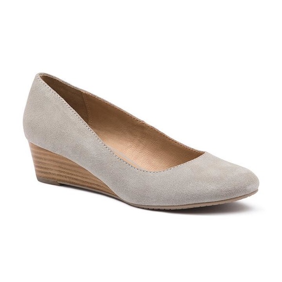 Bass Shoes - GH Bass & Co Women's Gray Dolores Dress Wedges