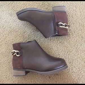 Brown booties