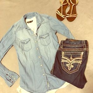 Button down jean shirt