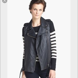 McGinn faux leather vest.