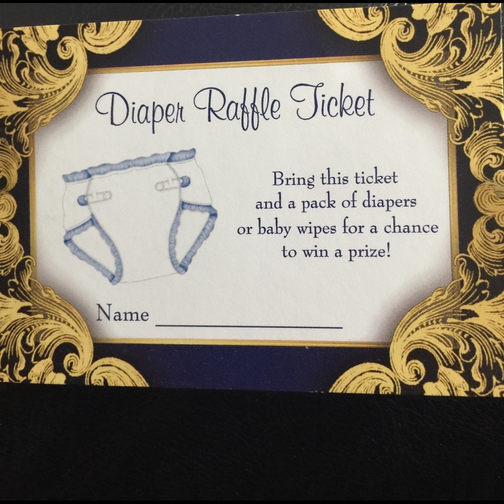 Baby shower raffle tickets