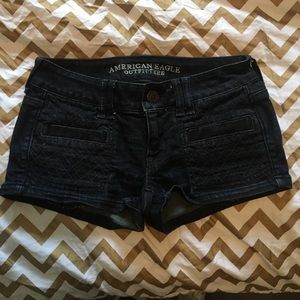 American Eagle shorties dark wash
