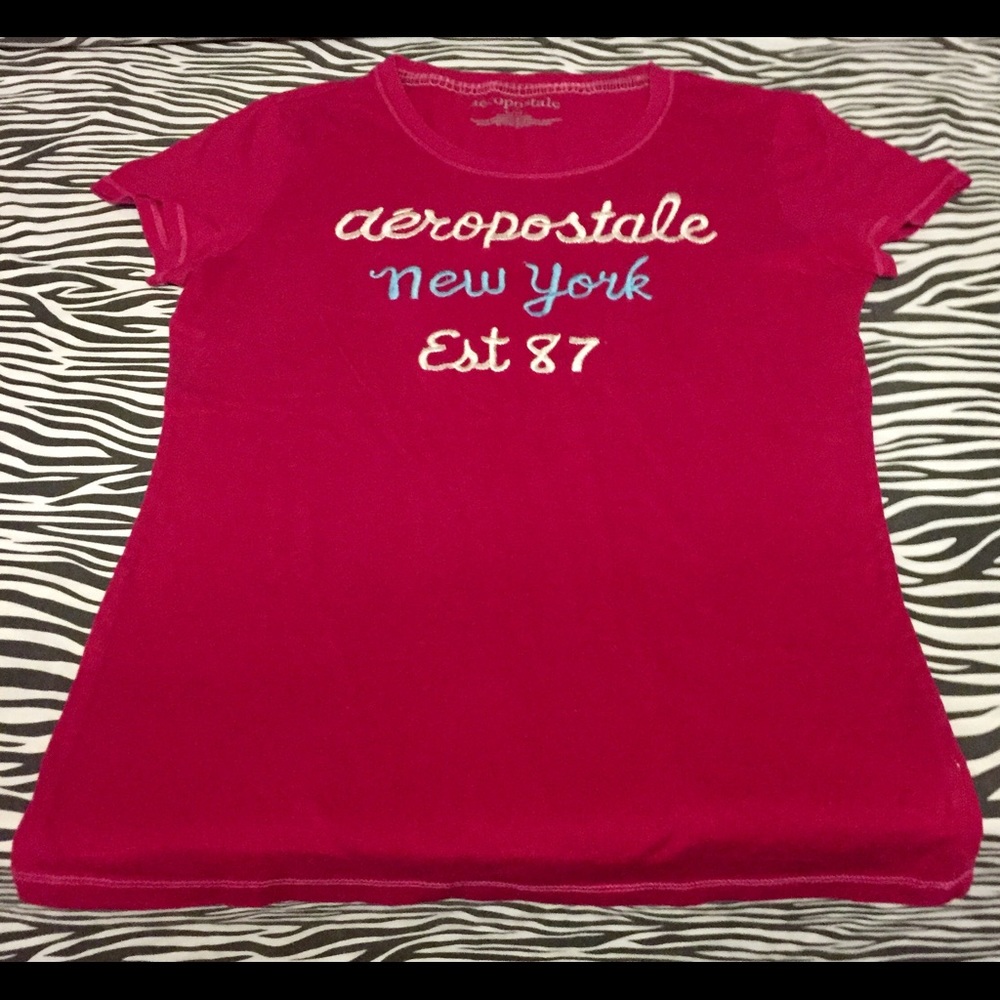 Pink L/G 100% Cotton Aeropostale Tee Shirt.