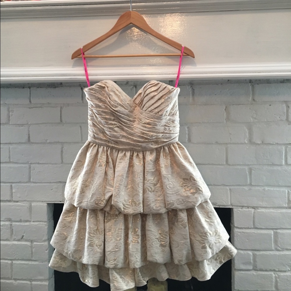 Betsey Johnson gold dress
