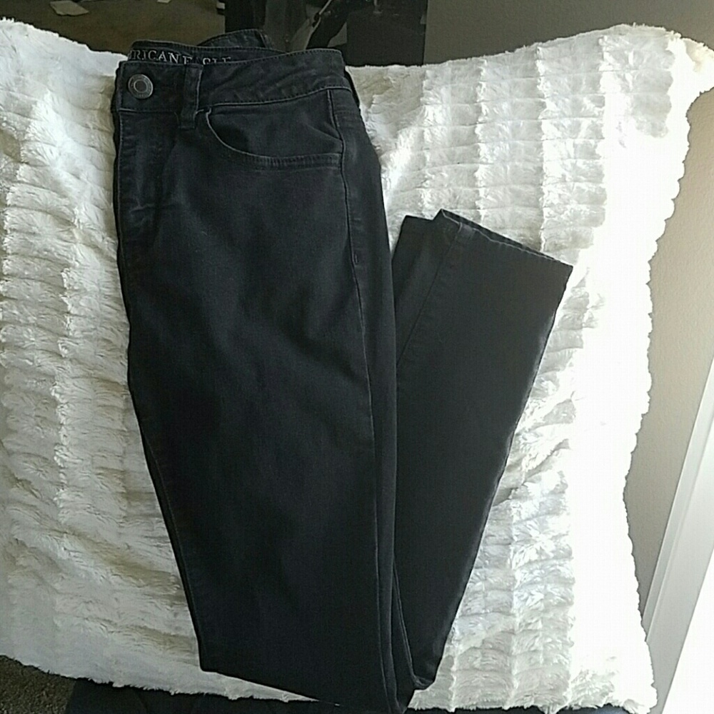 American Eagle High Rise Jegging Light black color