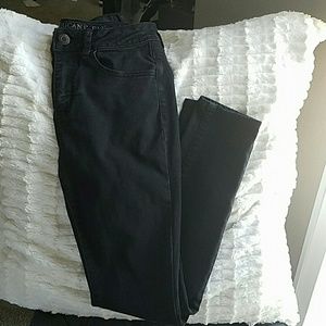 American Eagle High Rise Jegging Light black color