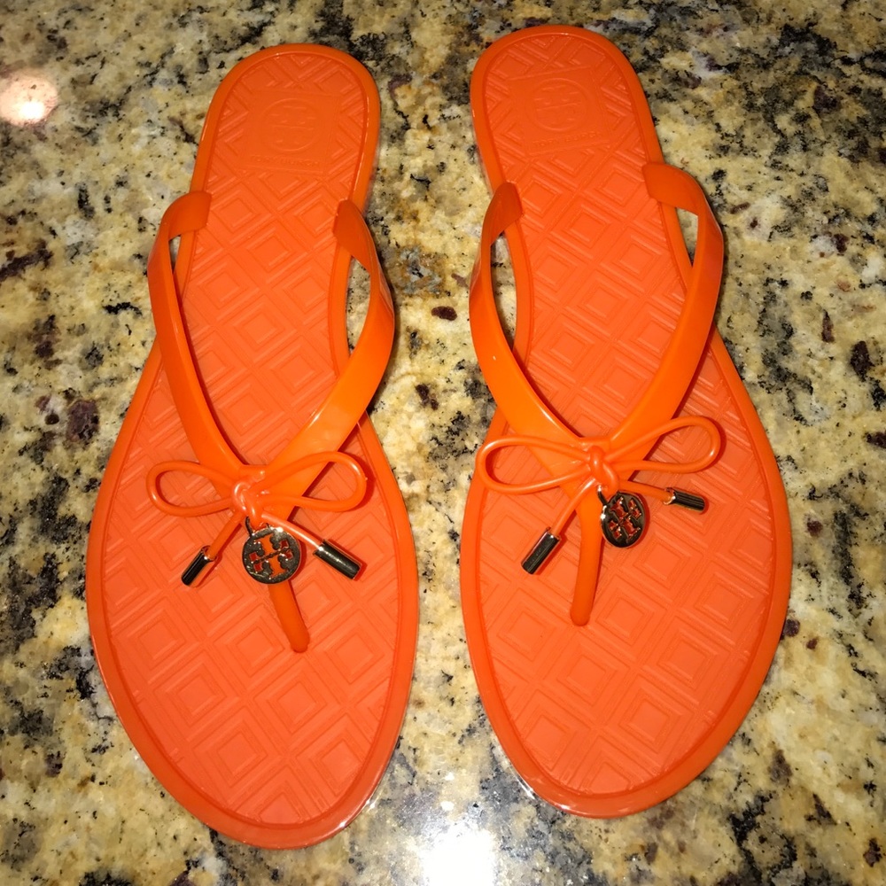 Tory Burch Jelly Bow thongs