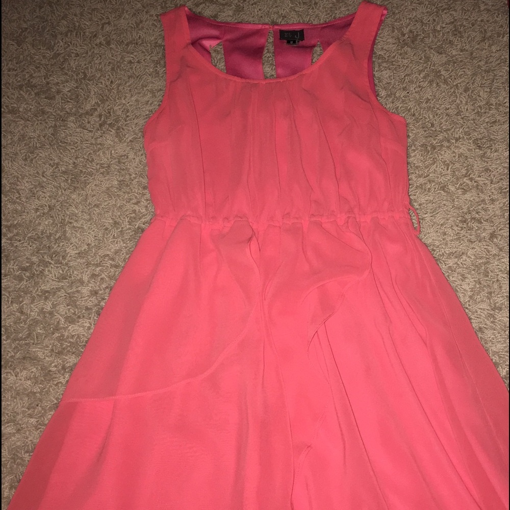 Pink cutout dress
