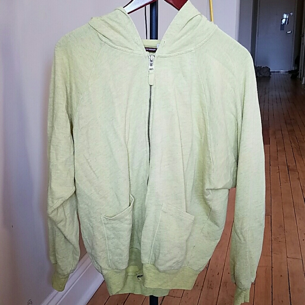 Yellow splendid zip up hoodie