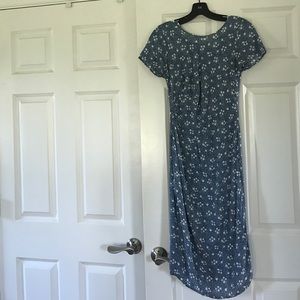 ModCloth Midi Fitted Floral Dress