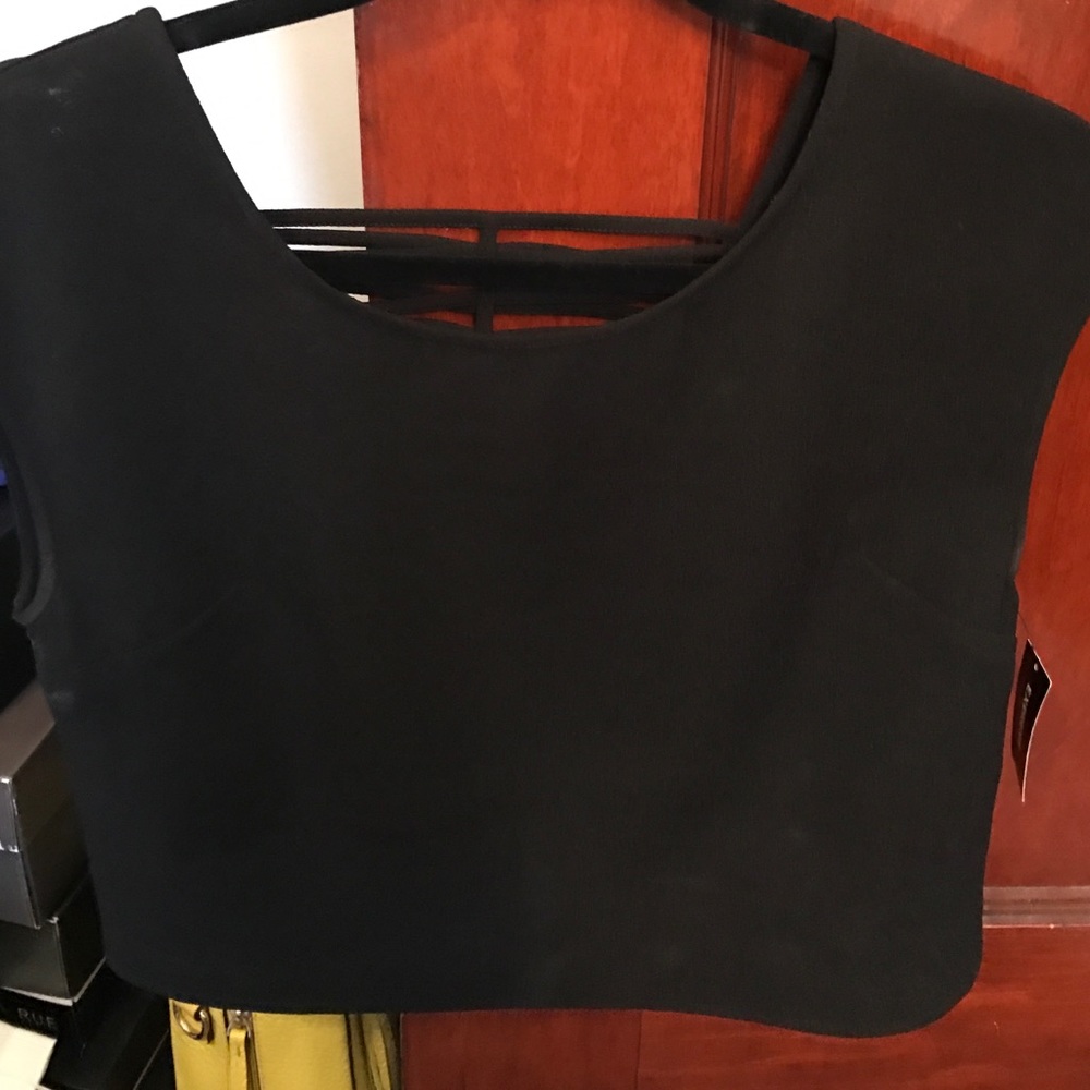 Express Black crop top