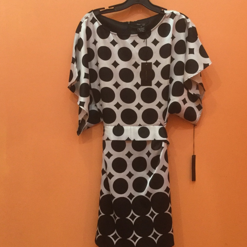 Polka dot kimono dress