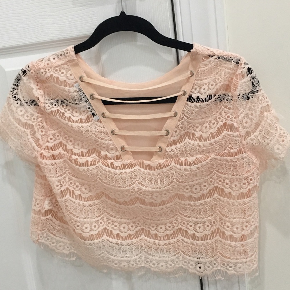 Lace top Full lined. ✨New, Unused✨ - Picture 2 of 2