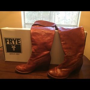 Authentic like new Frye knee high boots