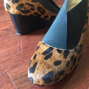 Leopard wedges