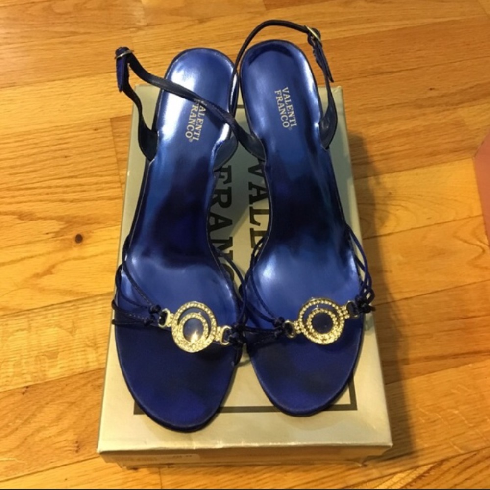 Blue valenti Franco heels