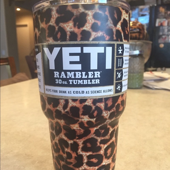 leopard print yeti tumbler