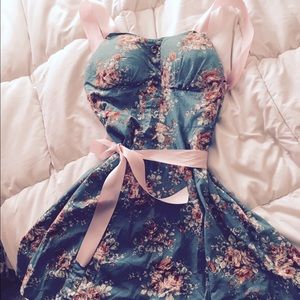 Cute apron from recycled dress