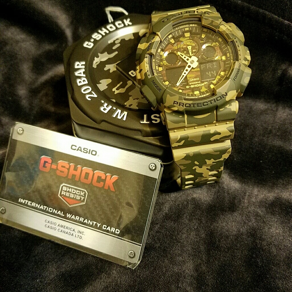 GA-100CM-5A Camouflare Casio G-shock Watches Analo