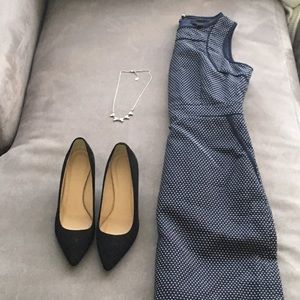J. Crew navy work dress