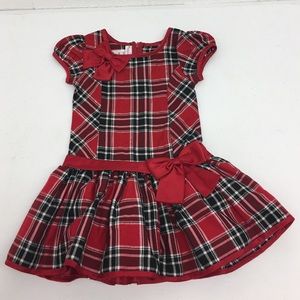 Red plaid dress
