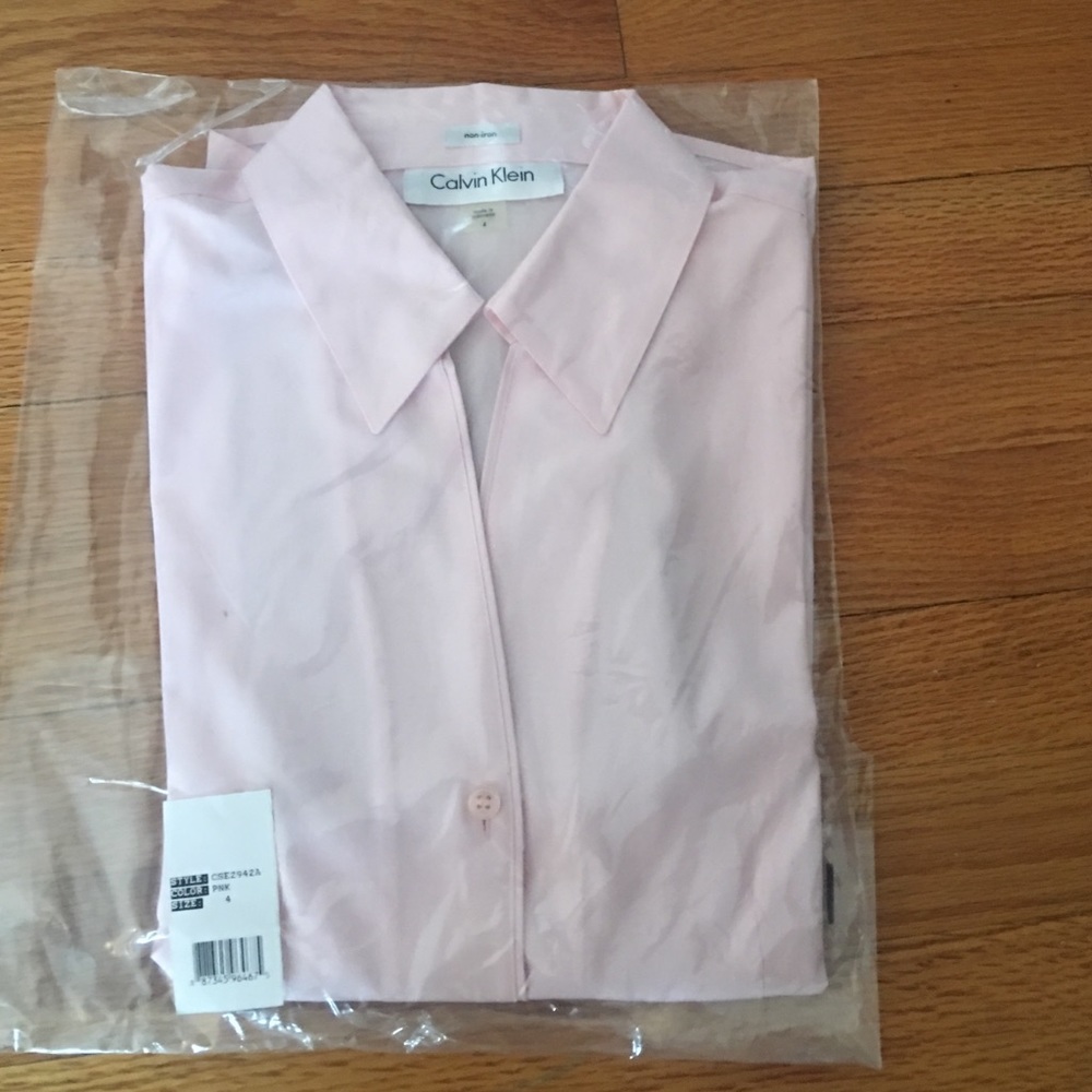 Calvin Klein pink suit shirt