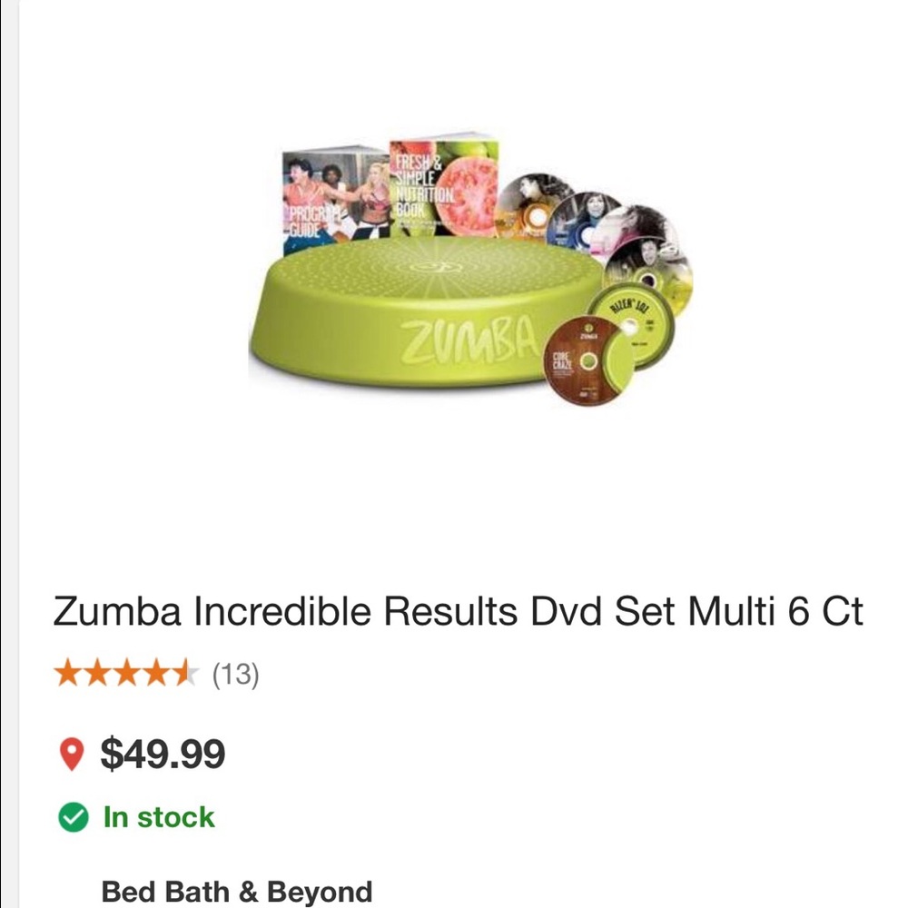 NIB zumba step kit