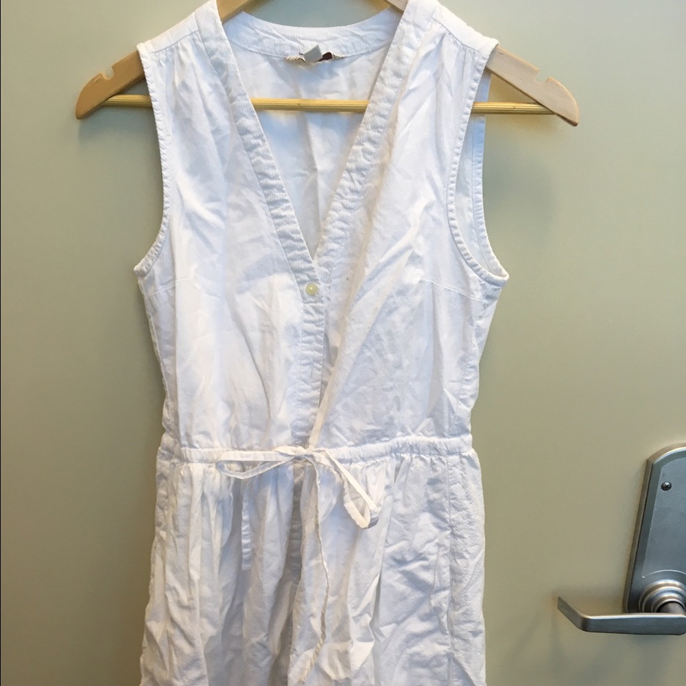 White lightweight a-line dress