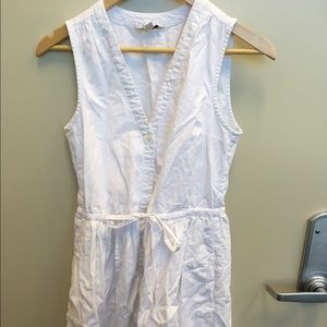 White lightweight a-line dress