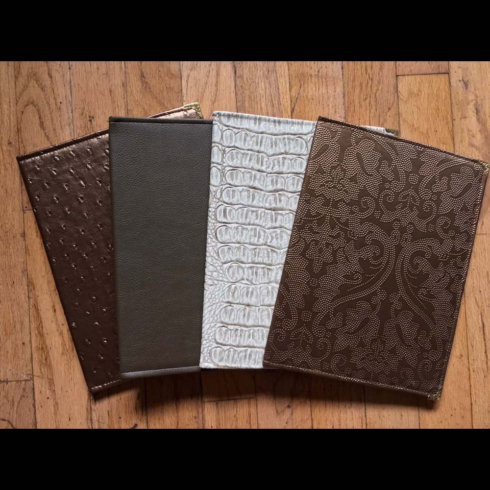 Workbook and Brochure holders