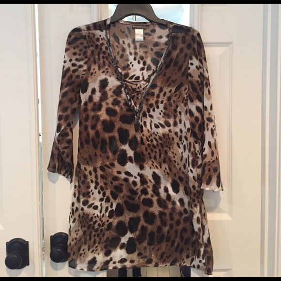 NWOT Tommy Bahama Leopard Cover Up - Picture 1 of 4