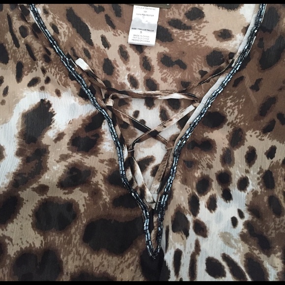NWOT Tommy Bahama Leopard Cover Up - Picture 4 of 4