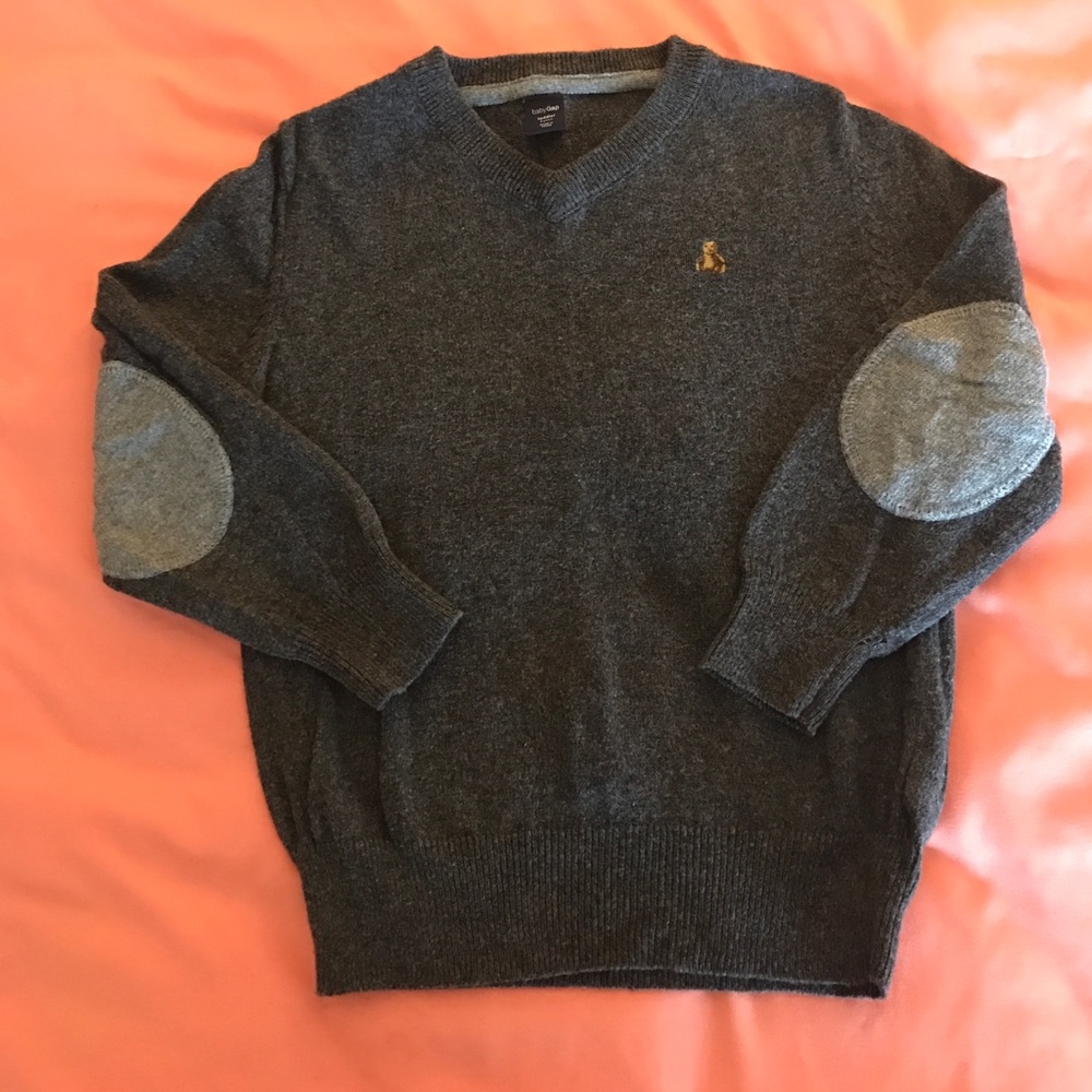 Boys charcoal grey Gap sweater