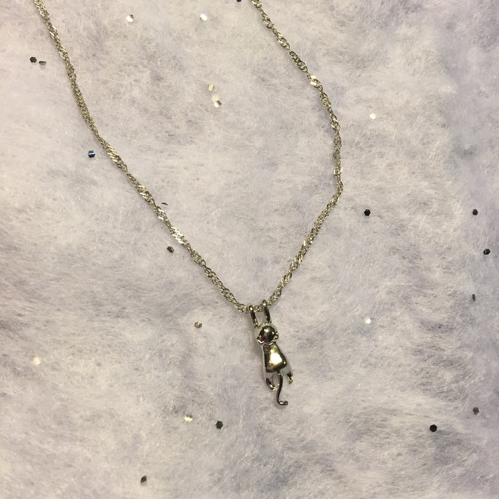 (O1) Dainty Kitty Necklace - Picture 2 of 5