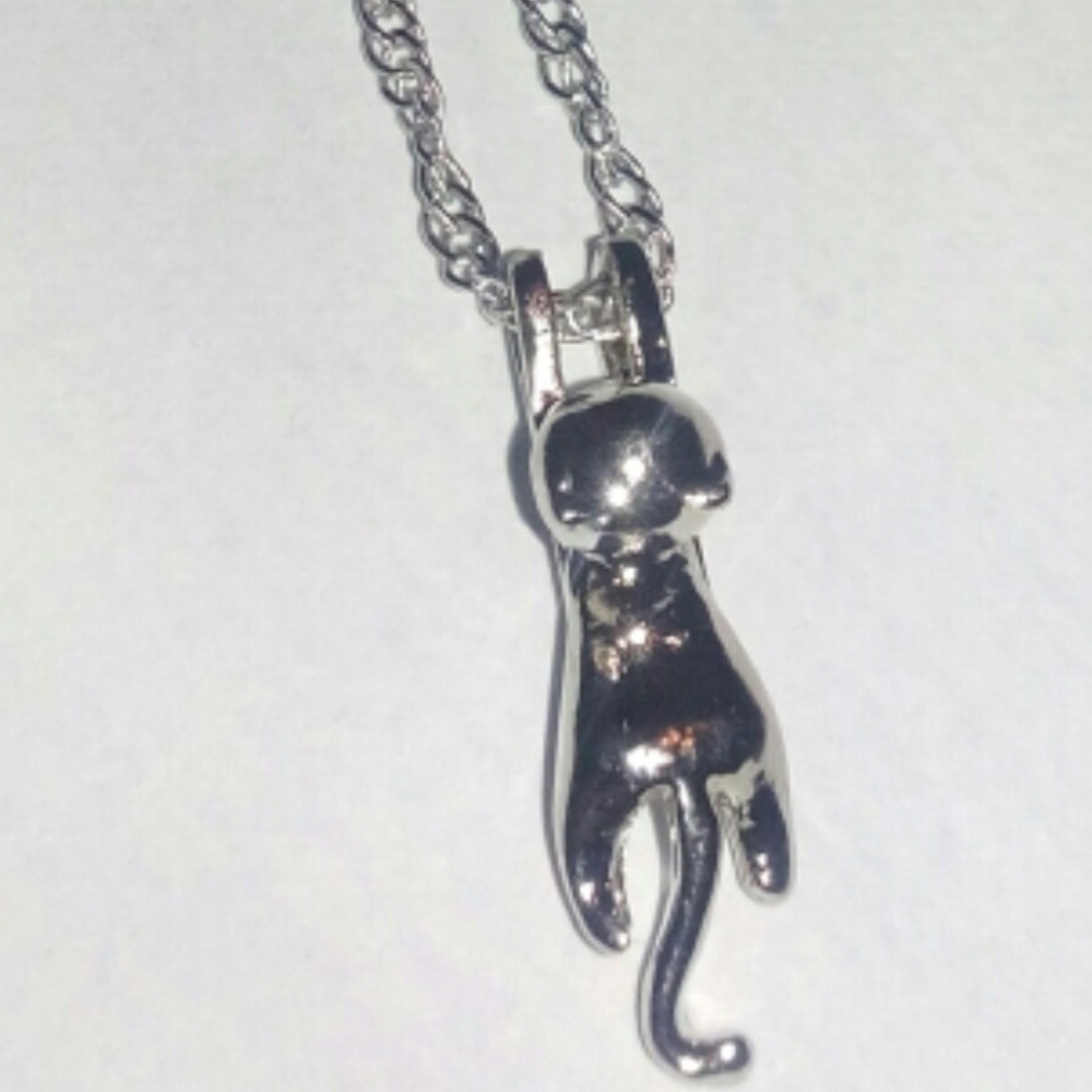 (O1) Dainty Kitty Necklace - Picture 3 of 5