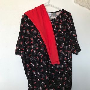 Lularoe Irma and Leggings set