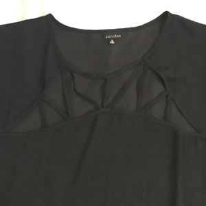 Cutout Chiffon Blouse