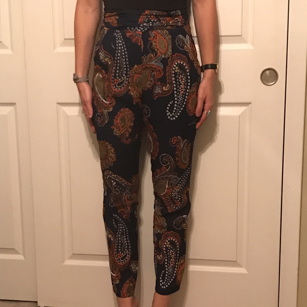 Paisley patterned pants