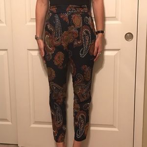 Paisley patterned pants