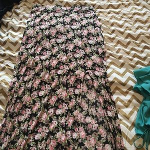 Floral maxi skirt from forever 21